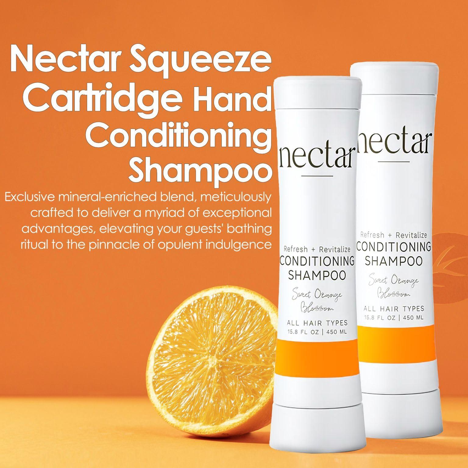 World Amenities World Amenities - Nectar Squeeze Cartridge 2 in 1 Conditioning Shampoo - Shampoo Conditioner in a Squeeze Bottle