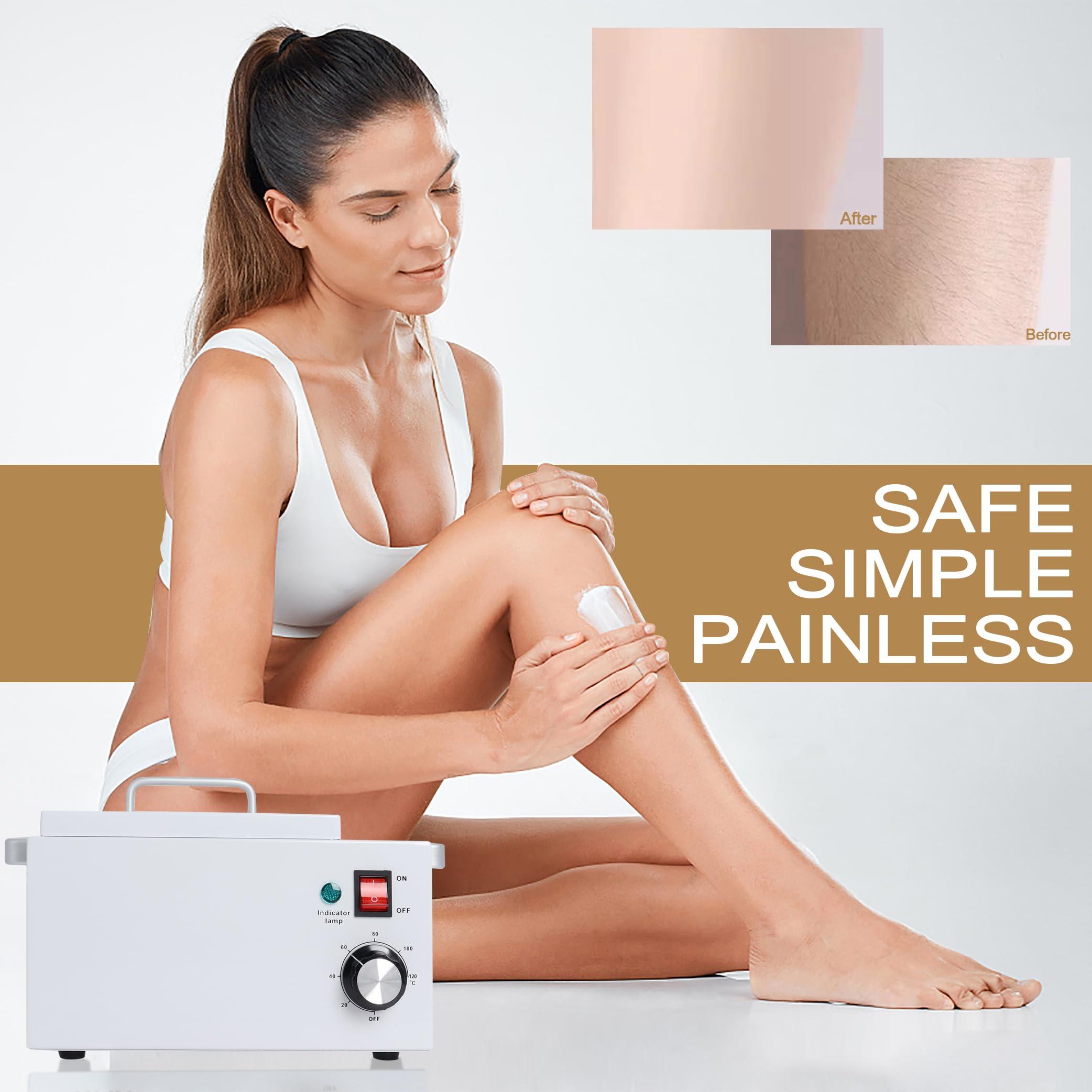 Podoy Upgrade Large Wax Warmer for Professional Hair Removal - Single Melter Heater Machine with Non-stick Pot, Facial, Body and SPA Use