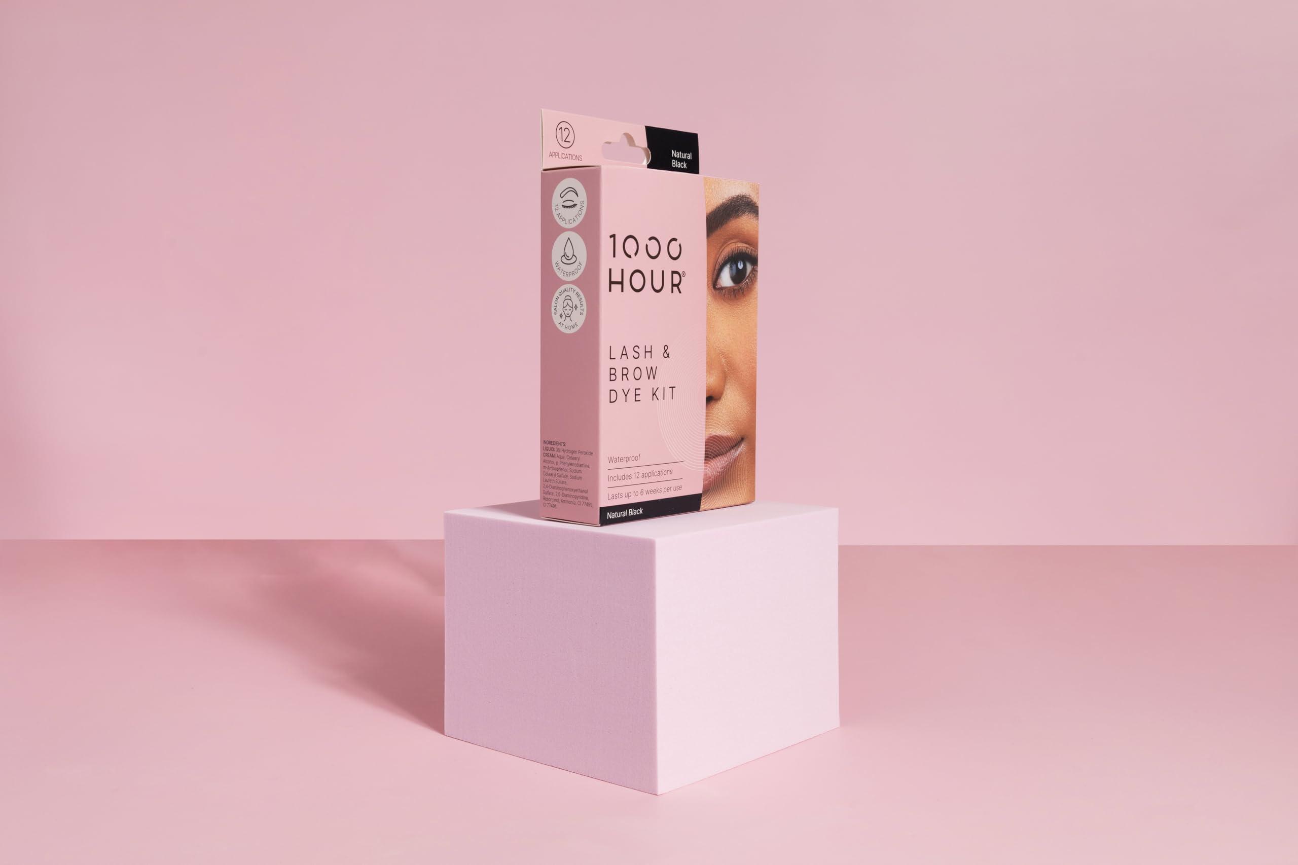 MaxRelief 1000 Hour Professional Formula Lash and Brow Kit - Defined Brows with a Long-Lasting Formula with Eyebrow Mascara - Brow Gel for Stunning Brows that Last Up To 6 Weeks with 12 Applications - (Black)