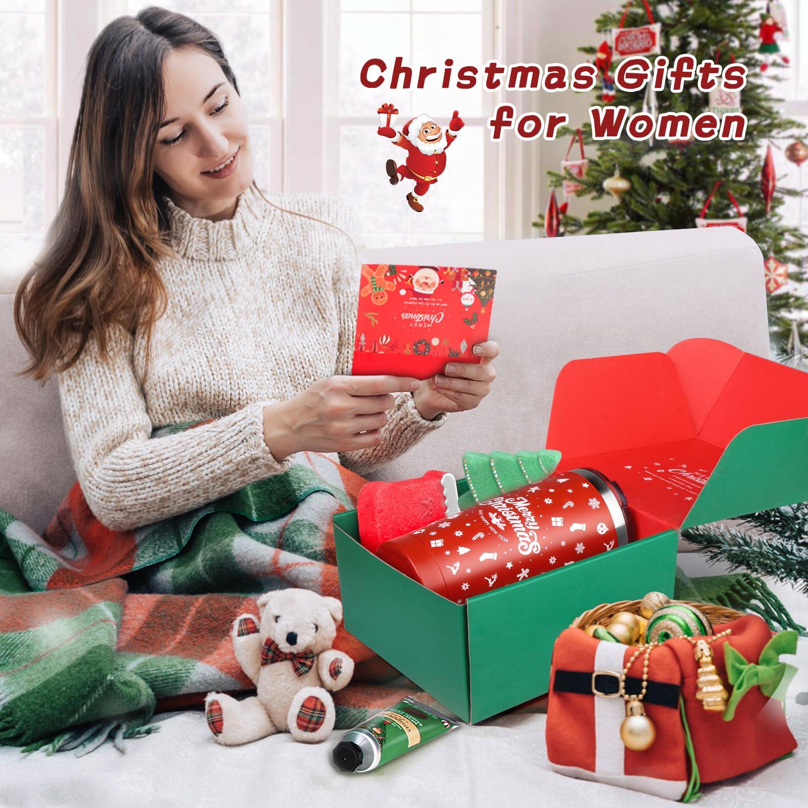 YUEONEWIN Gifts Set for Women - Christmas Basket Gift Set, Ideas Relaxing Spa Gift Basket Set for Women, Bath and Body Self Care Gift Set for Her, Mom, Wife, Girlfriend, Sister, Coworker, Teacher, Nurse