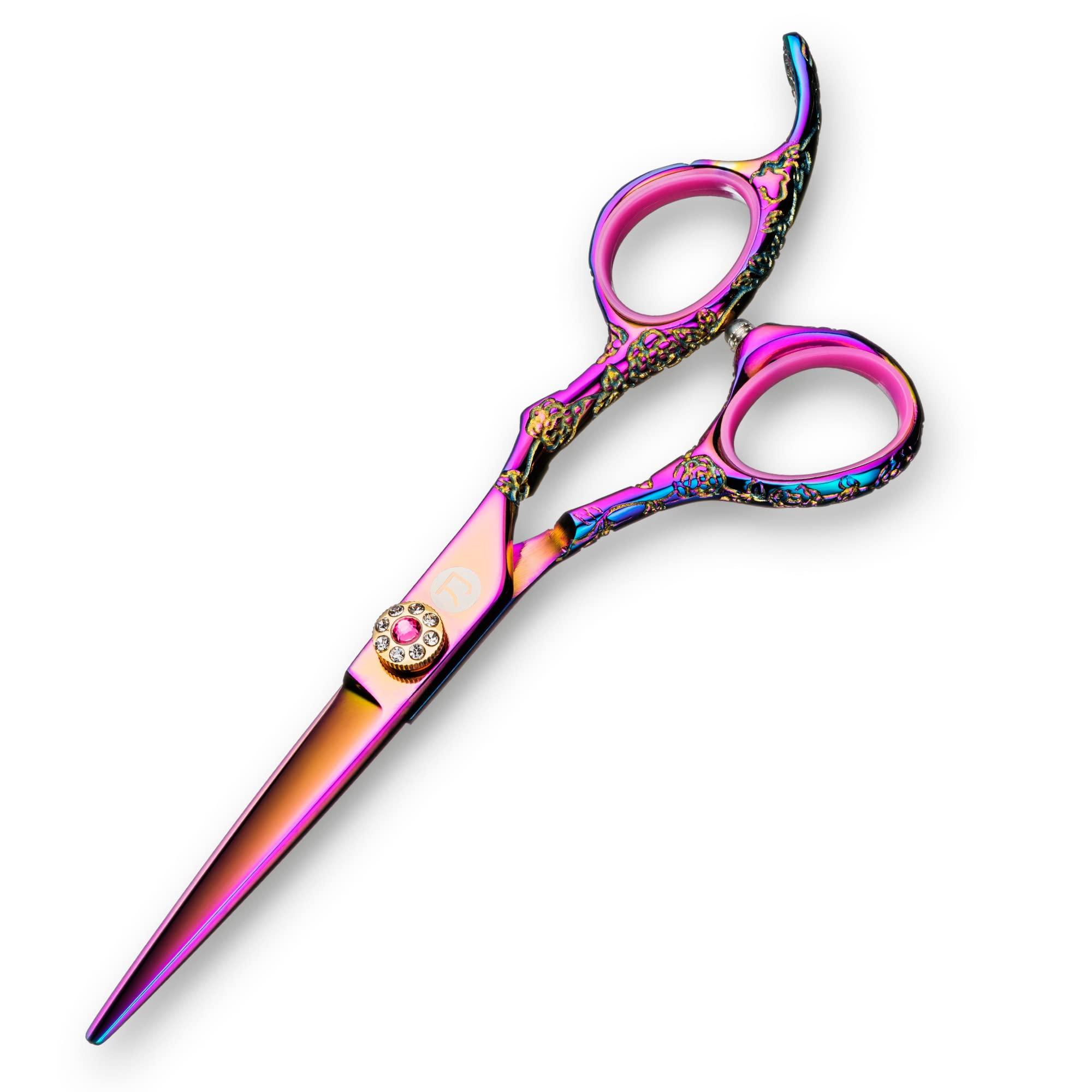 Saki Shears Saki Shears Kohana Professional Pink Hair Cutting Scissors - Sharp Hairdresser Shears With Pink Titanium Finish - Japanese 440C Steel