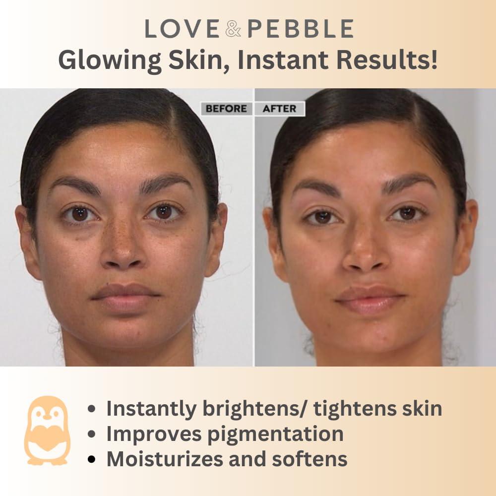 Love & Pebble Beauty Pops by Love & Pebble- Turmeric Mask Glow Enzyme Icy Facial Kit| Viral On TikTok| As seen on Shark Tank beauty | Korean Face Mask Skincare made with turmeric, aloe, banana, papaya