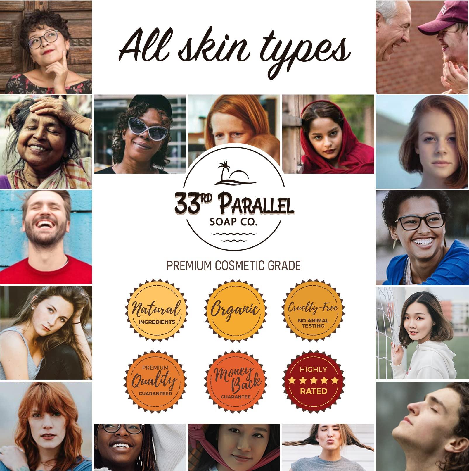 33RD PARALLEL SOAP CO. Sodium Lactate (16 oz) for Soap Making & Lotions, Premium Sodium Lactate Liquid, 60% Concentration, Cosmetic Grade, Moisturize Anti-Aging, Makes Soap Harder | 16 FL OZ