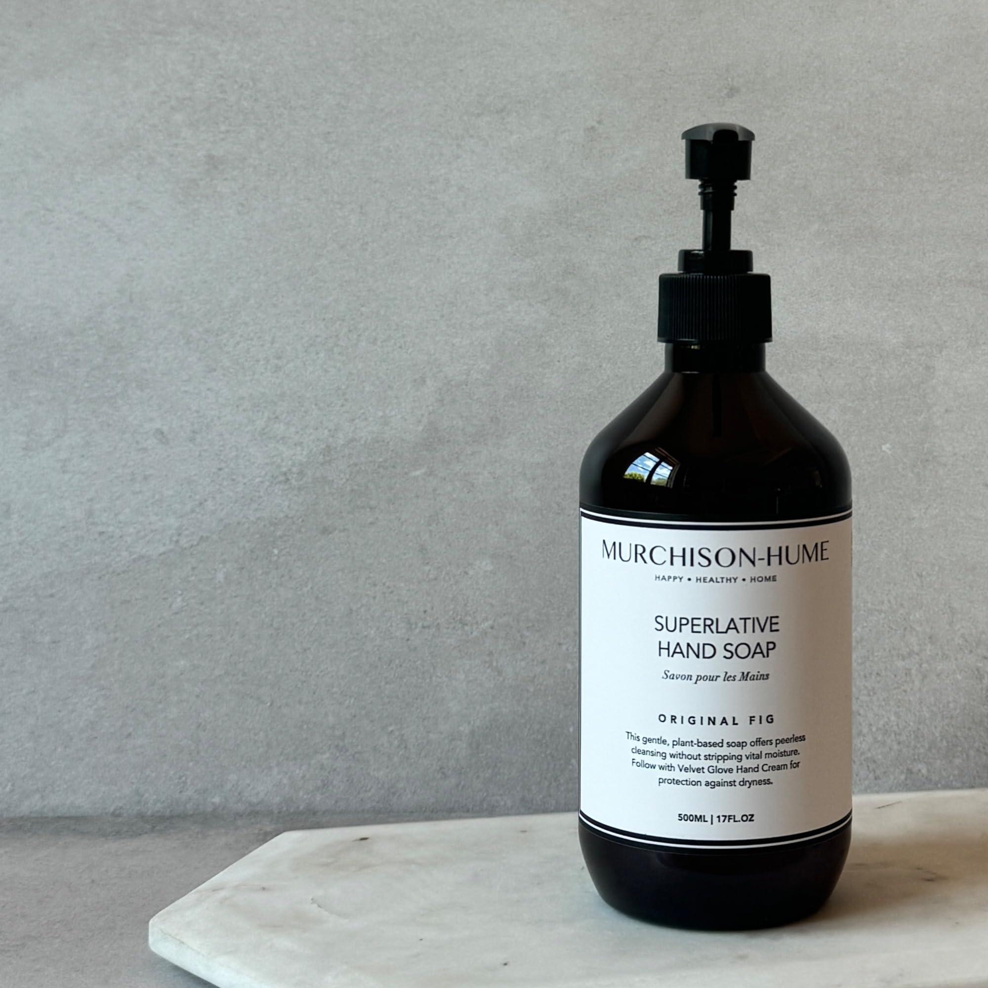 Murchison-Hume Murchison-Hume Luxury Vegan Hand Soap with Pump Dispenser, Moisturizing Hand Wash, SLS, Paraben & Cruelty-Free, 17oz (Original Fig)