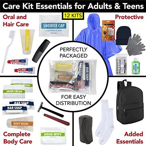 Trail maker 12 Pack Homeless Care Package Supplies Bulk Care Kit for Winter Homeless Survival Kit, 24 Pieces