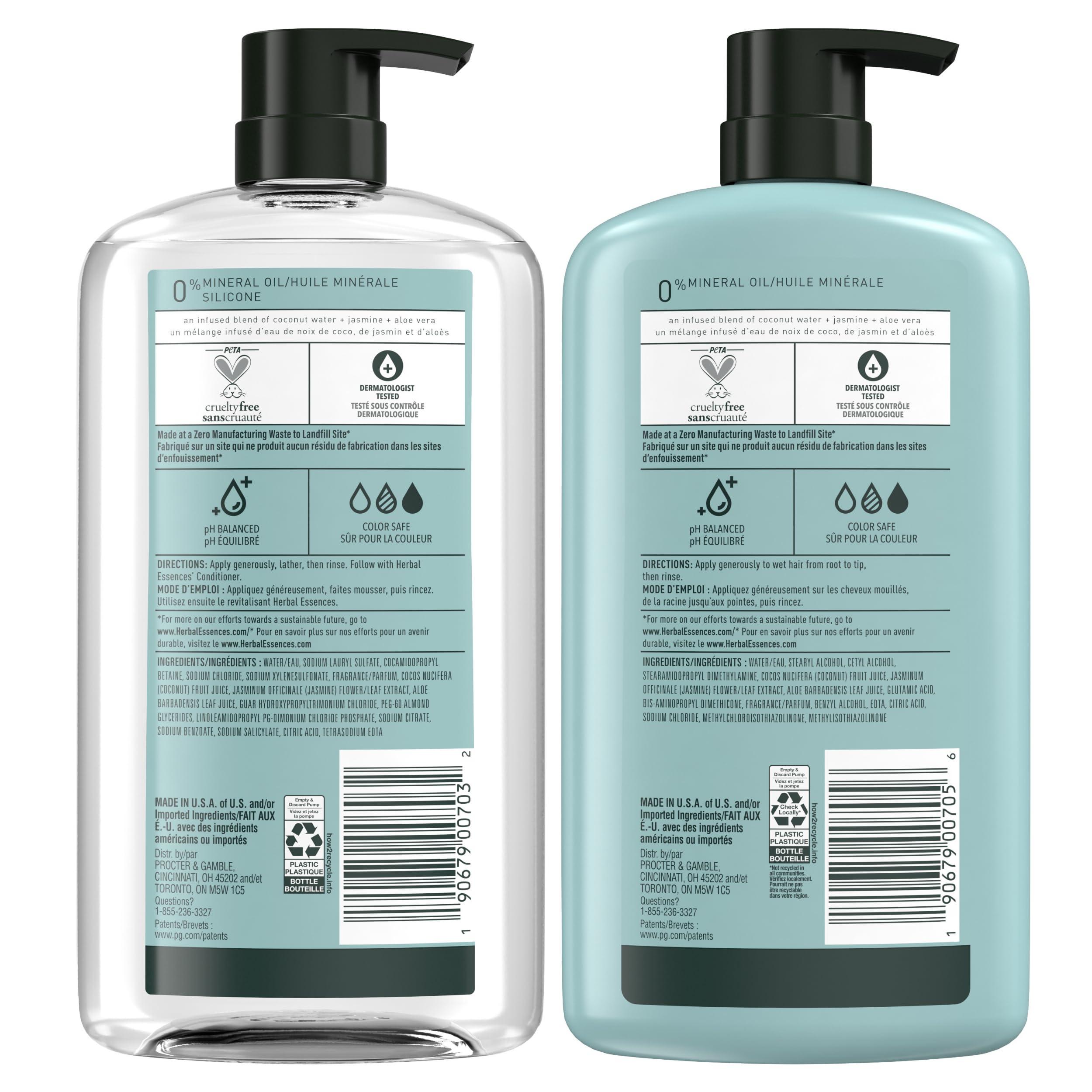 Herbal Essences Herbal Essences Shampoo and Conditioner Set for Dry Hair with Coconut Water and Jasmine, 29.2 Fl Oz