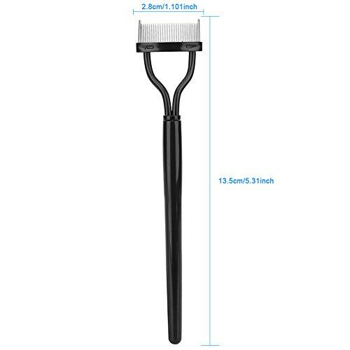 Boquite Valentine's Day Carnival Mini Eyelash Curler,Eyelash Curler Eyelash Comb Steel Needle Eyebrow Mascara Brush Makeup Cosmetic Beauty Tools