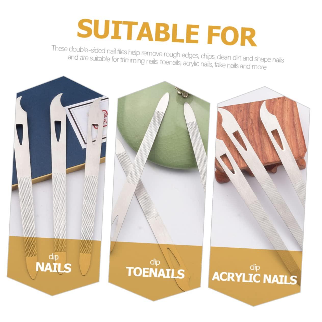 Healeved Healeved Nail Files and Buffers 15pcs Set Metal Fingernail Files for Manicure and Pedicure