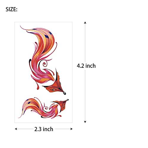 AWLEE Temporary Tattoos for Women - Rose Feather Animals Written Words Flowers and Butterfly Stickers Waterproofing 30 Sheets (style 1)