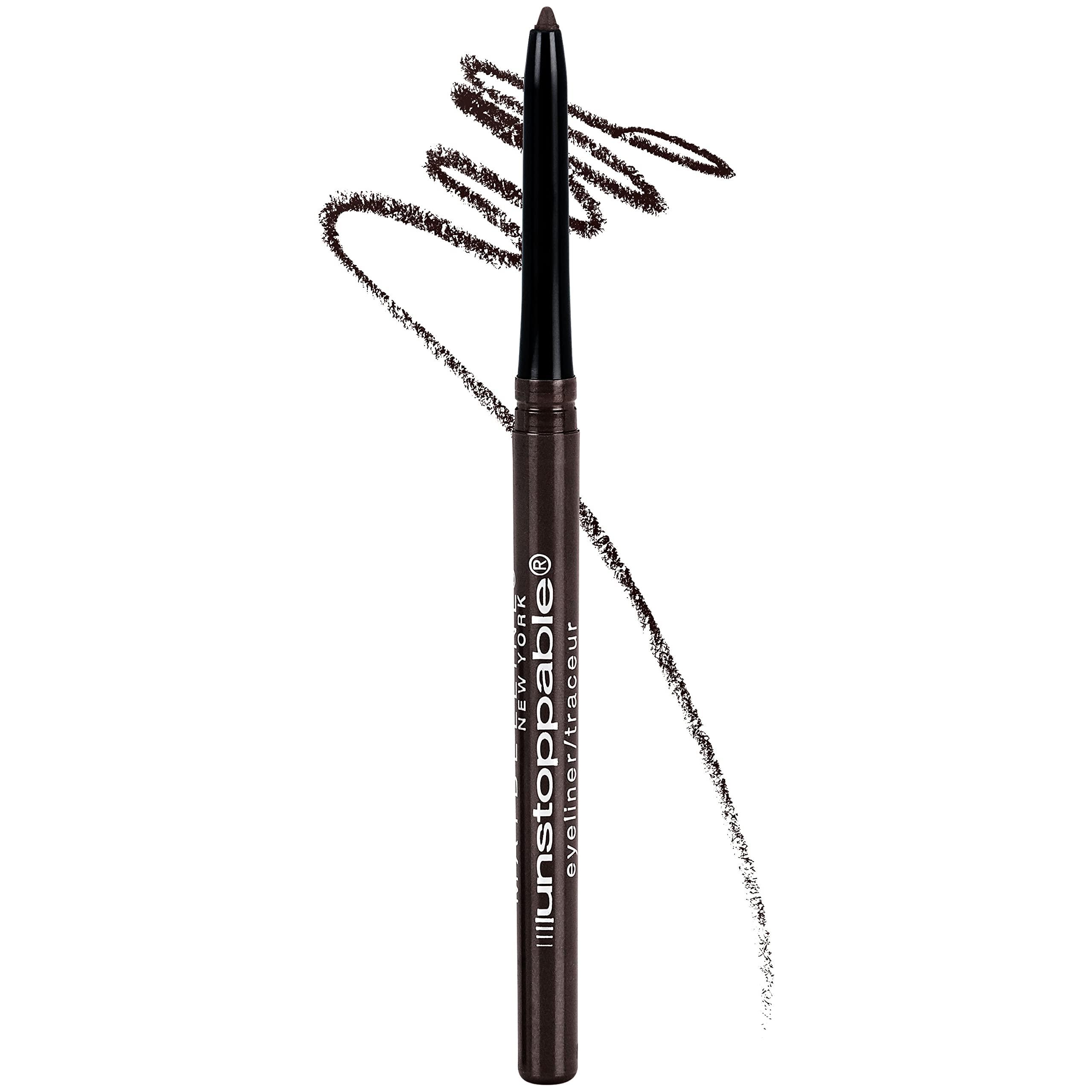 MAYBELLINE MAYBELLINE Unstoppable Waterproof Mechanical Black and Brown Eyeliners, 1 Count Each