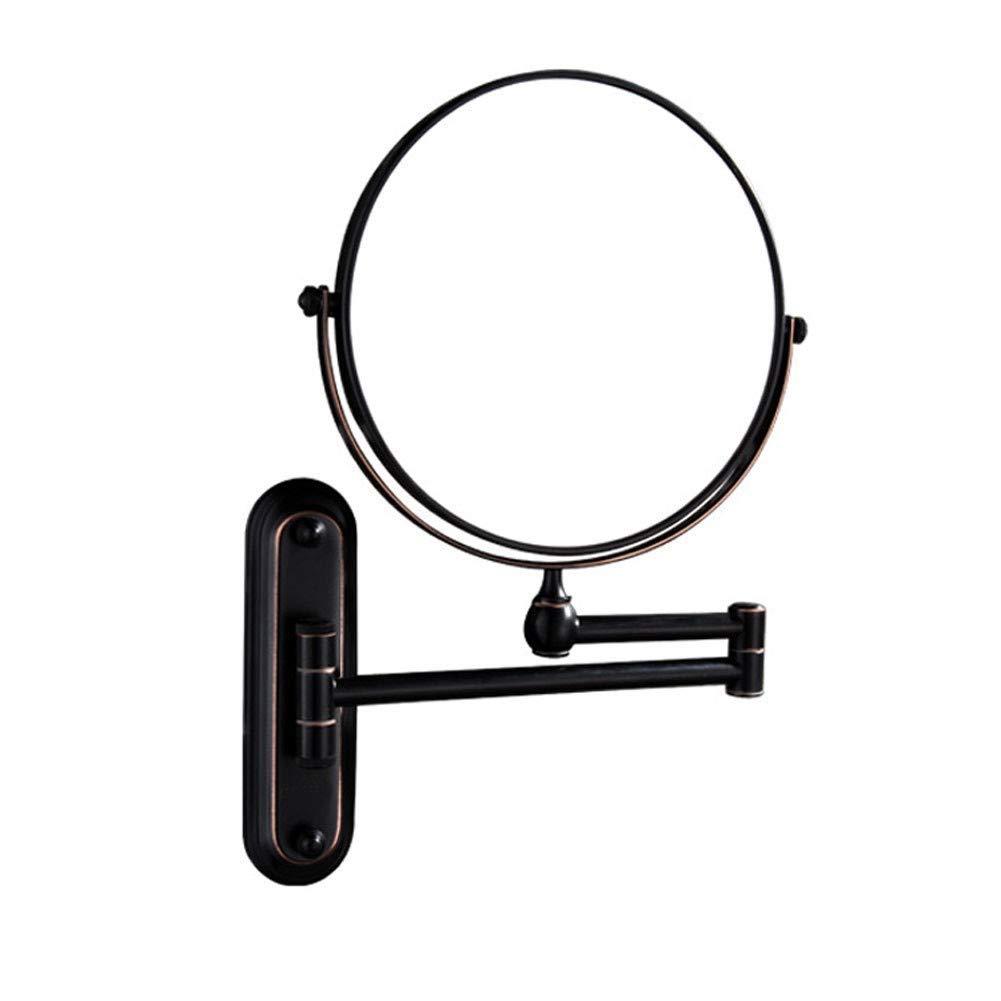 IJPDXOLBQ IJPDXOLBQ Makeup Mirror Bathroom Mirrors Wall Mounted Black with 10x Magnification, Double- Sided Makeup Mirrors Magnifying for Bathroom, 360 Free Rotation, Extendable for Home, Spa and Hotel