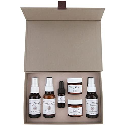 TAMMY FENDER Tammy Fender - Natural Rejuvenating Treatment Kit | Organic, Cruelty-Free, Non-Toxic | Rejunivate + Tone with Cleansing Milk, Rose Water, Epi-Peel, Repair Balm, Body Oil, Serum (6 Piece Set)