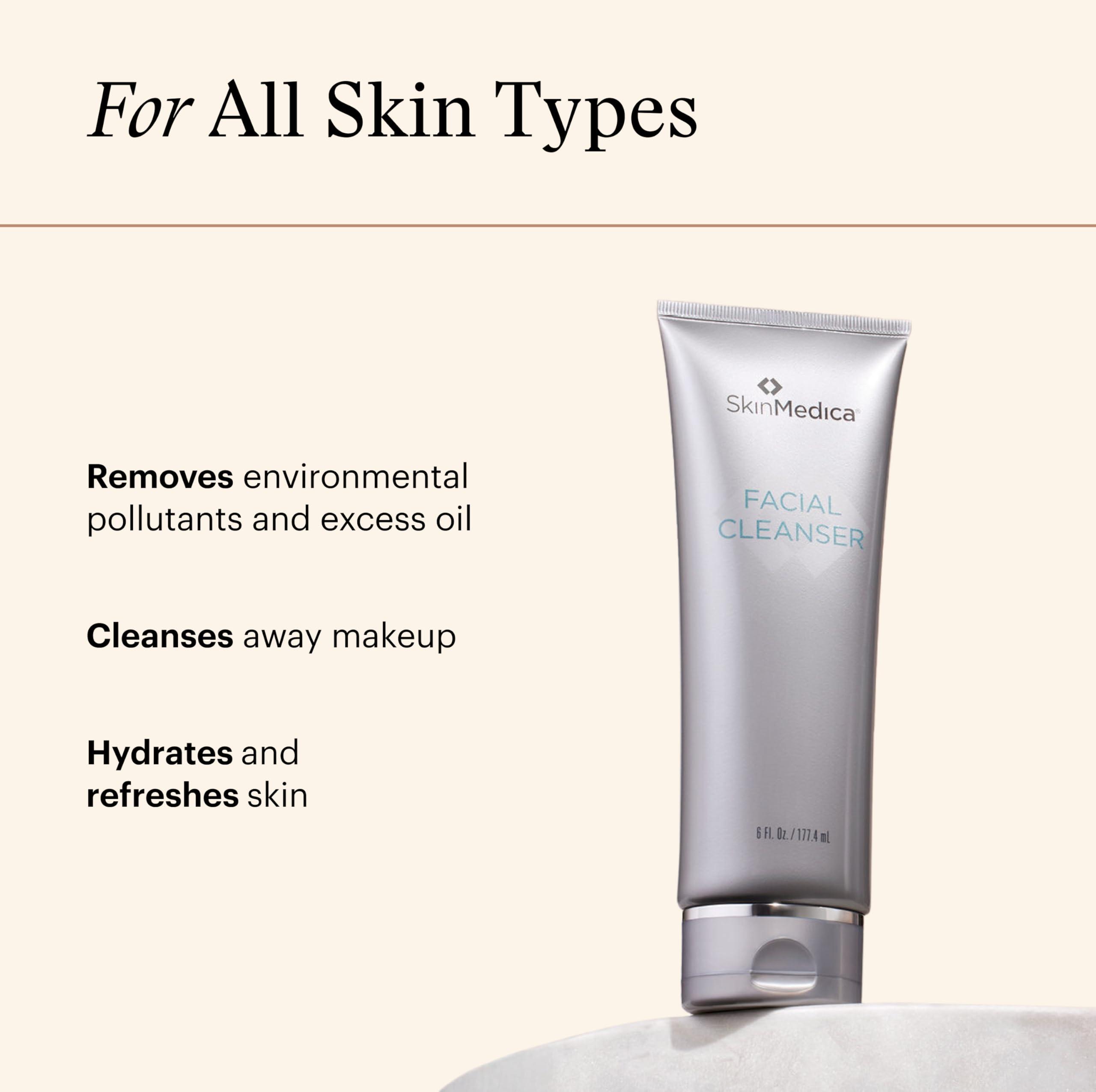 SkinMedica SkinMedica Facial Cleanser - Foaming Cleanser That is a Gentle Face Wash for Normal or Dry Skin and Perfect As a Makeup Remover, 6 Fl Oz