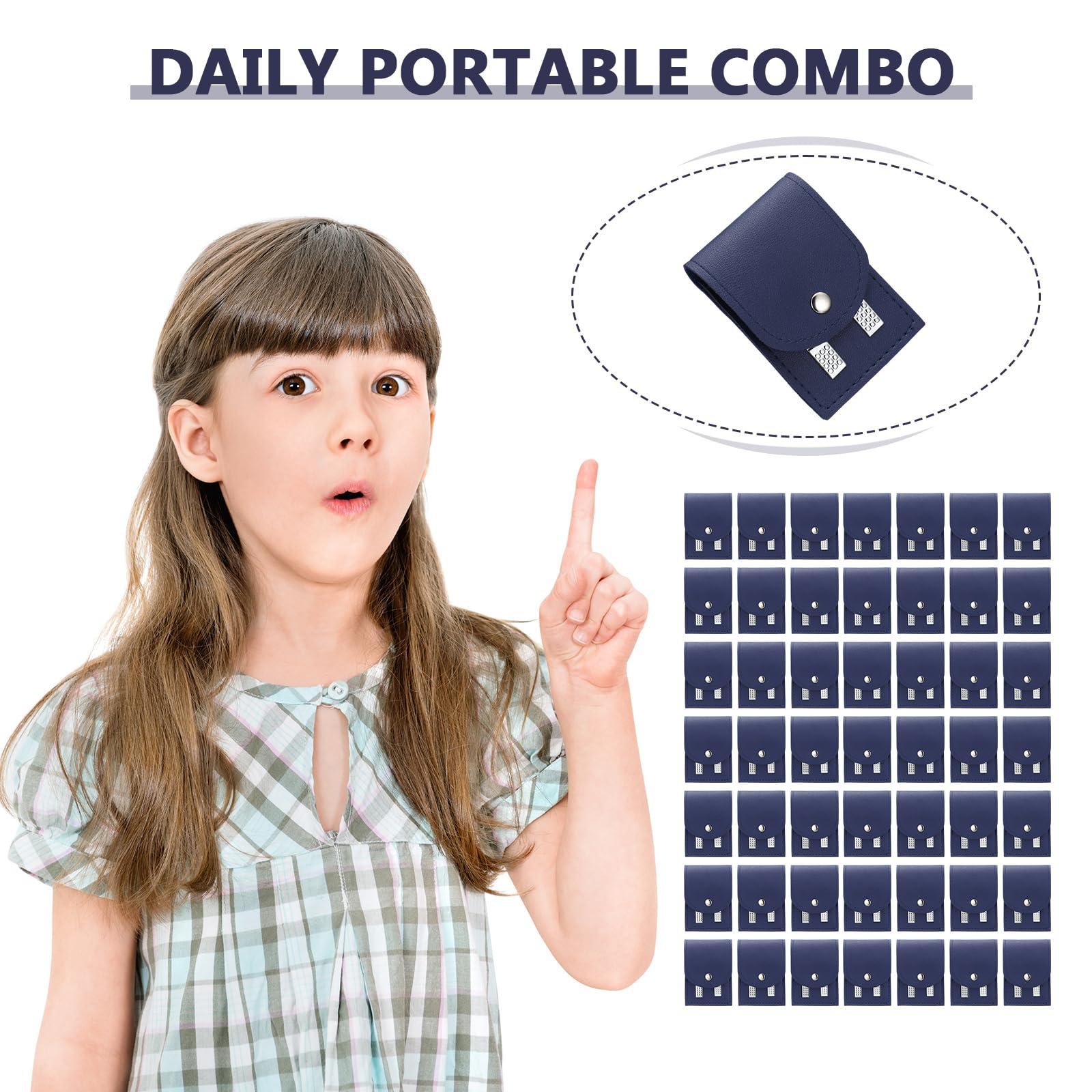 Geosar Geosar 50 Set Travel Manicure Kit Nail Clippers Pedicure Professional Nail Care Tools Stainless Steel Grooming Nail Set with Portable Travel Case Gifts for Family(Navy Blue)