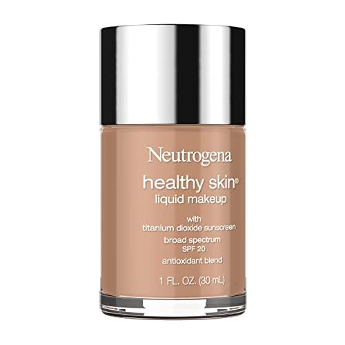 Neutrogena Neutrogena Healthy Skin Liquid Makeup Foundation, Broad Spectrum SPF 20 Sunscreen, Lightweight & Flawless Coverage Foundation with Antioxidant Vitamin E & Feverfew, 135 Chestnut, 1 fl. oz