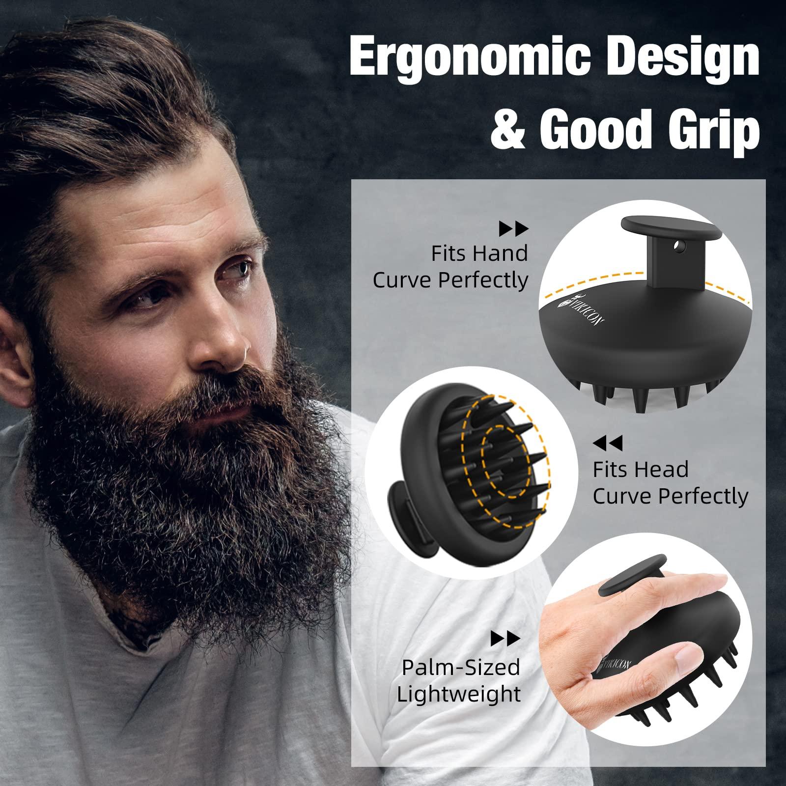 VIKICON VIKICON Beard Straightener & Beard Scrubber, Grooming Tools for Beard, Mustache Hair, Gifts for Men