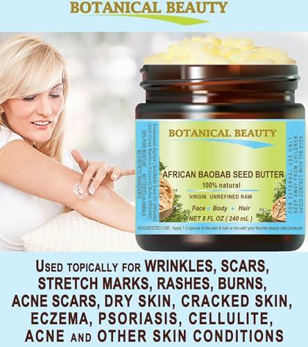 Botanical Beauty Botanical Beauty BAOBAB SEED OIL BUTTER 100% Natural RAW VIRGIN UNREFINED for Skin, Hair, Lip and Nail Care. 16 Fl. oz. - 480 ml. Rich in Vitamin E