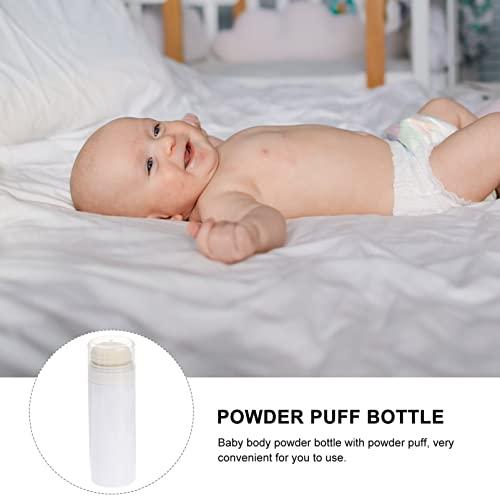 FOMIYES FOMIYES Loose Powder Containers Powder Powder Puff Box talcum Powder Bottle Body Powder Container with Puff Loose Powder Bottle for Body Powder Makeup Powder Container Puffs