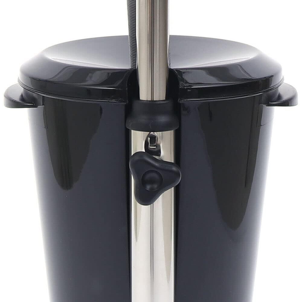 TouSuaRSi 10L Salon Sink Mobile Deep Shampoo Basin Sink Hairdressing Salon Basin Bowl Height-Adjustable Portable Sink Hair Treatment Bowl Portable Hair Washing Sink with Drain Hose (Black)