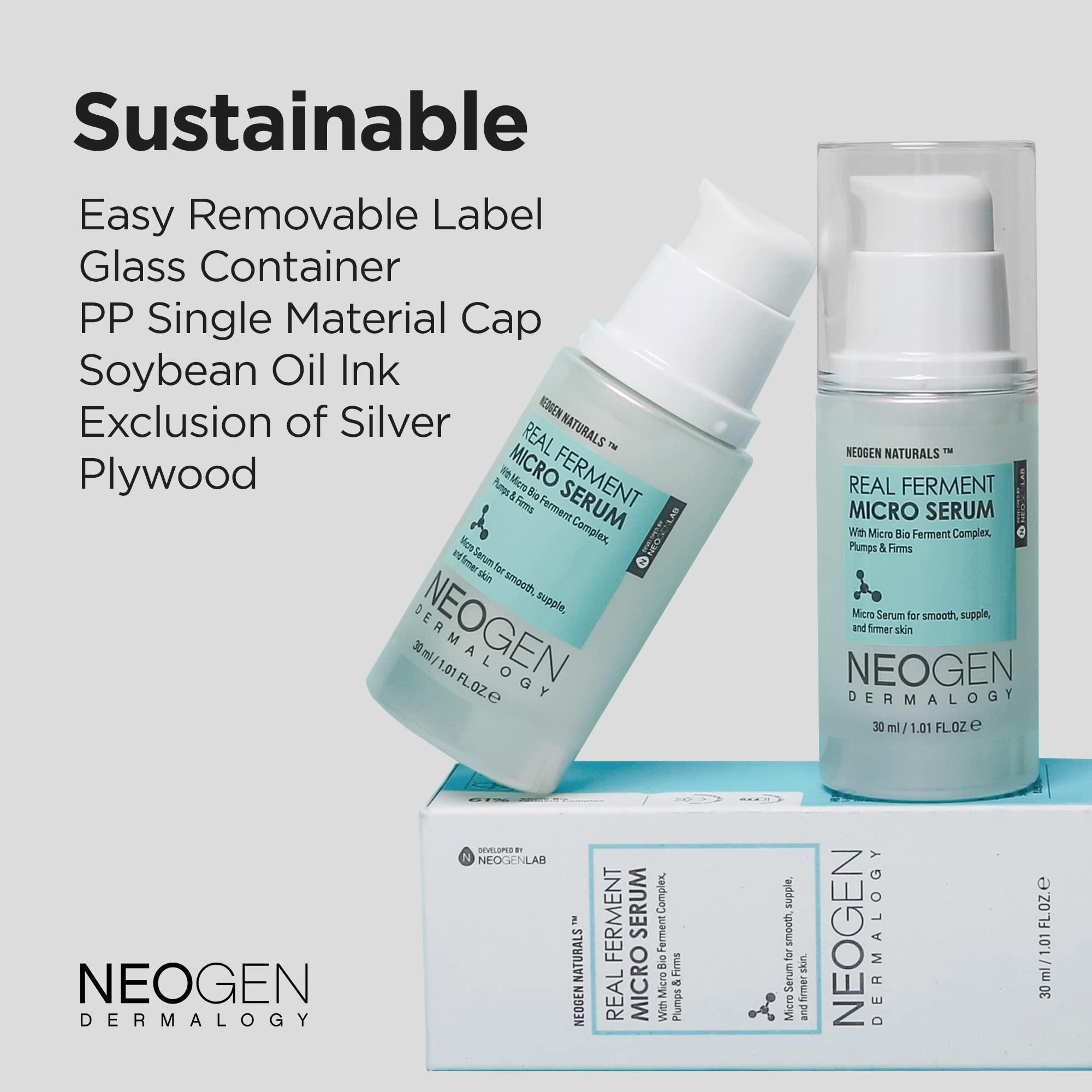 DERMALOGY by NEOGENLAB DERMALOGY by NEOGENLAB Bio-Peel Gauze Peeling Pads Green Tea, 30 pads & Real Ferment Micro Serum