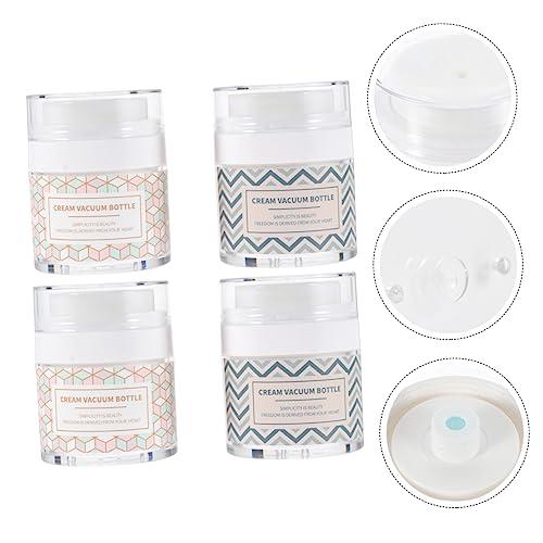 NOLITOY NOLITOY Facial Cream Storage Jars Multipurpose Makeup Package Bottles 4pcs Cream Sub Storage Bottles Spill Proof for Travel