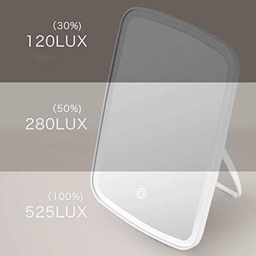 Pkfinrd Pkfinrd Makeup Light LED Mirror Touch Switch 3-Level Adjustment Fill Light Mirror Desktop Makeup Tool Portable Folding Stand