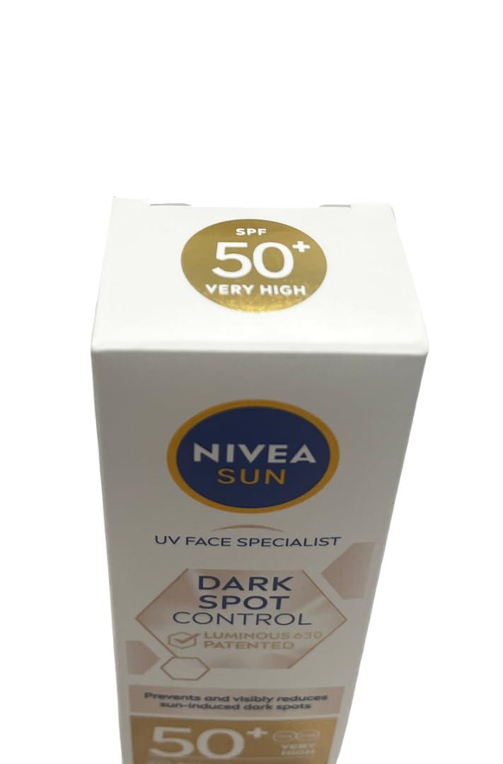 NIVEA NIVEA Sun UV Facial Specialist Dark Spot Control Cream SPF 50+ Luminous630, 40ml, Pack of 1