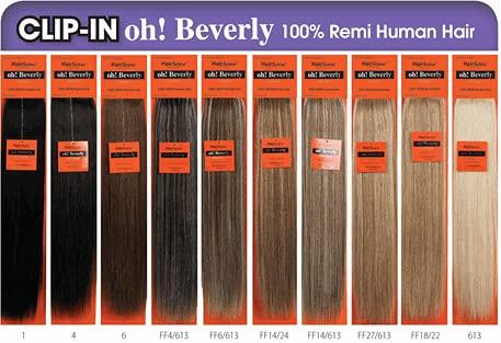 HAIR SENSE HAIR SENSE CLIP-IN EXTENSIONS 22\" 100% HUMAN HAIR #10/16/24 -7 PIECES -SINGLE PACK