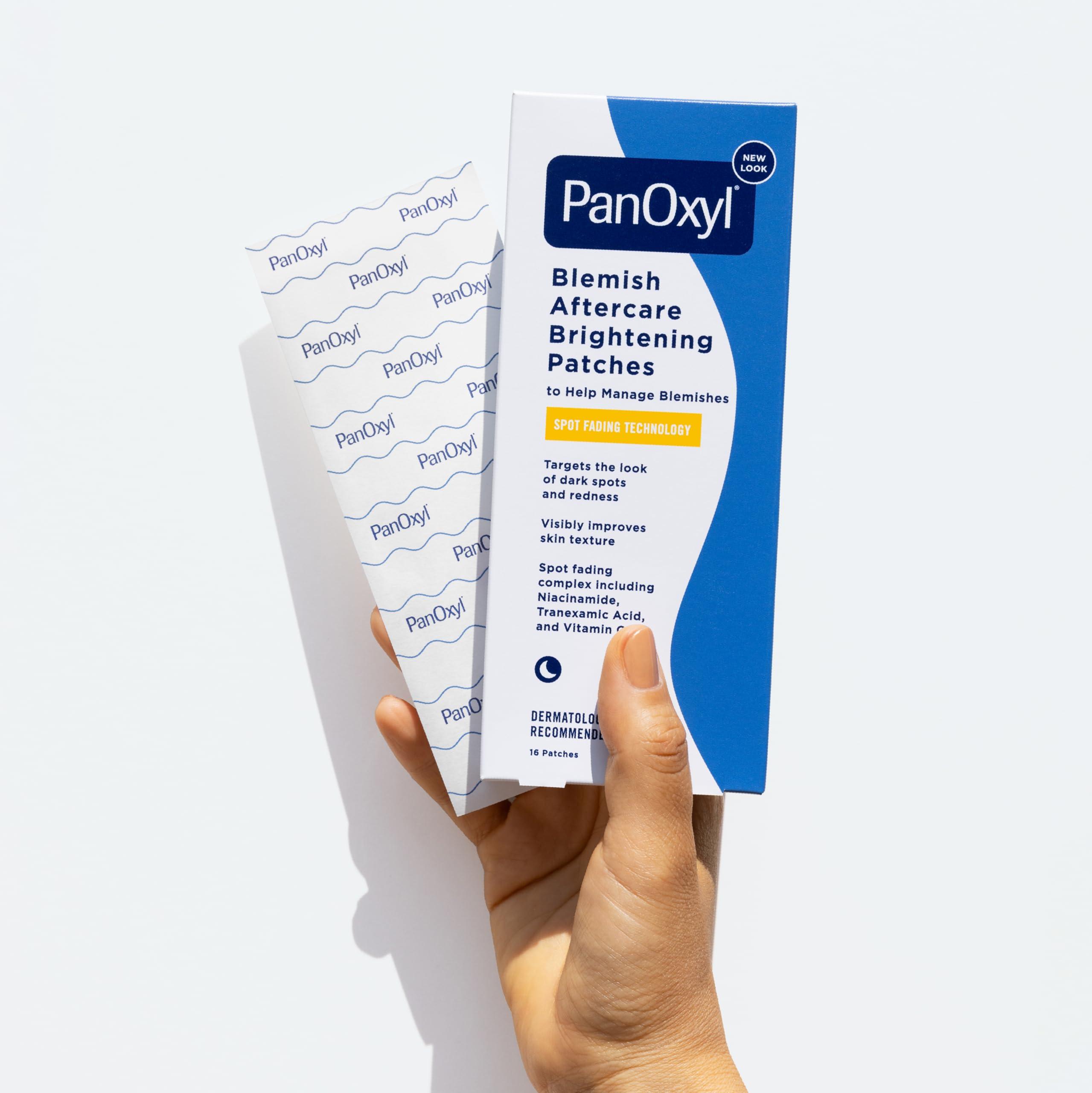 PanOxyl PanOxyl Blemish Brightening Patches: Dermatologist-Recommended, Help Fade Post-Acne Dark Spots and Reduce Redness, Large Clear Patches Cover a Bigger Area, Vegan & Latex-Free, 16ct