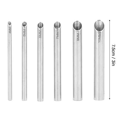 Rosvola Body Piercing Receiver Tubes, Piercing Receiving Tubes 45 Degree Angle for Lip Nails