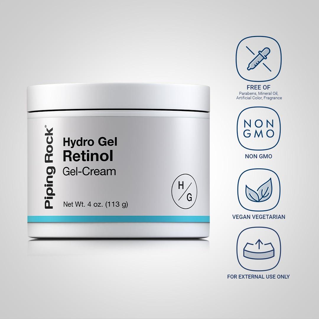 Piping Rock Piping Rock Retinol Cream for Face 4 oz | Hydro Gel Moisturizer | Skincare