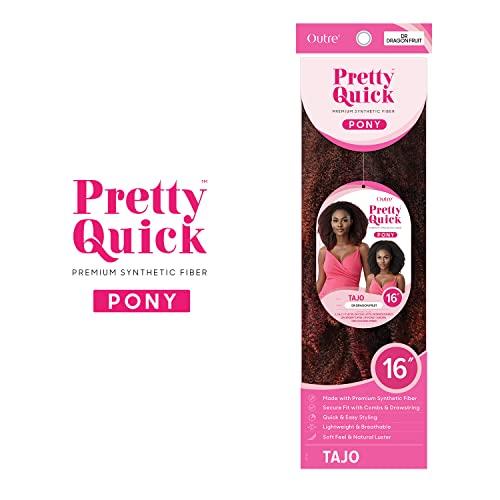 Outre Outre Drawstring Ponytail Pretty Quick Pony TAJO (1)