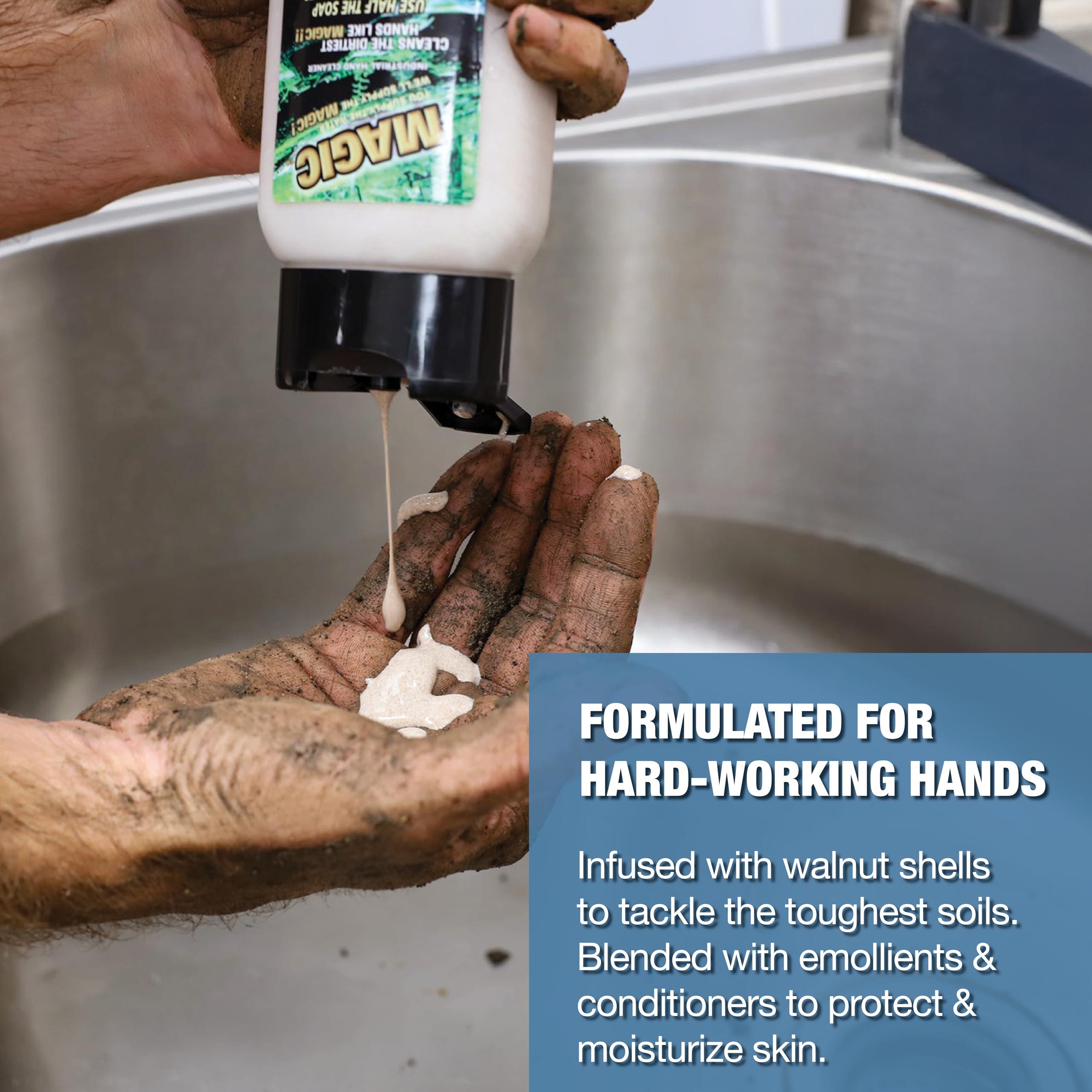 Zenex Zenex Magic Hand Soap - Industrial Hand Cleaner for Auto Mechanics | Shop Soap | Walnut Shell Scrubbers to Remove Grease, Oil, Ink & Paint | Moisturizing Ingredients | 100 ml (5 Pack)