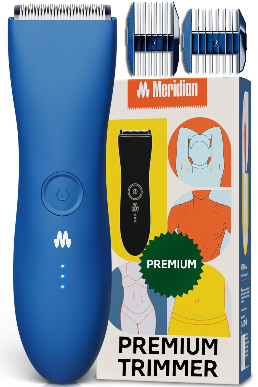 MERIDIAN MERIDIAN Premium Trimmer for Men and Women, USB C Charging, Travel Lock, 6 Colors Available, Ocean