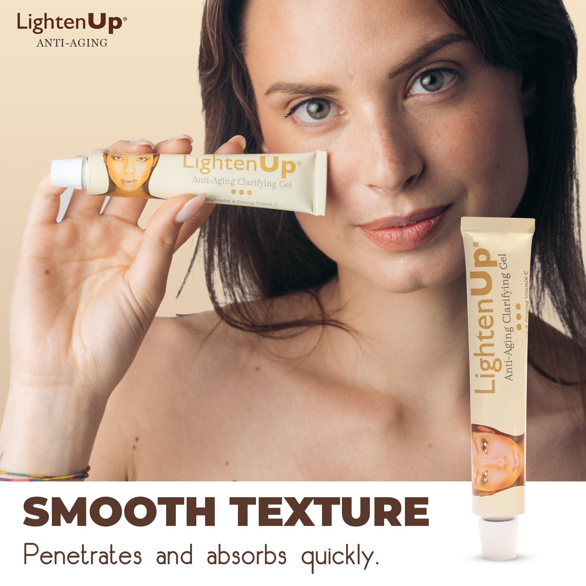 OMIC Lighten-Up LightenUp Anti-Aging Skin Brightening Gel - 1 Fl oz / 30ml | Anti-Aging Cream, with Alpha Arbutin , Argan Oil, Vitamin C