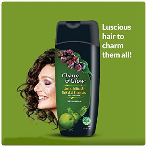 CHARM & GLOW CHARM & GLOW Amla, Aritha And Shikakai Shampoo (700Ml)