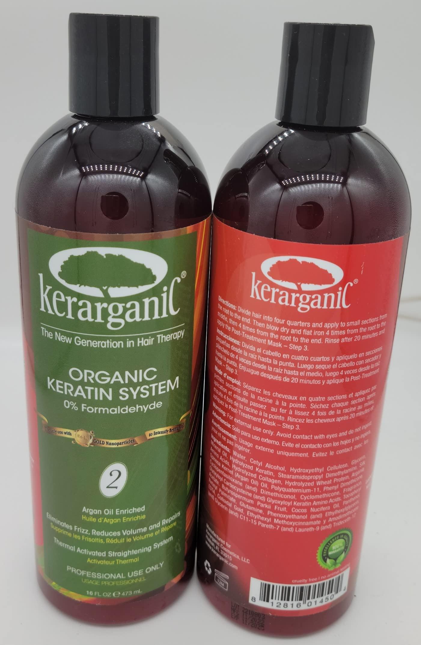KERARGANIC Kerarganic - Organic Keratin Treatment - Formaldehyde Free 16oz