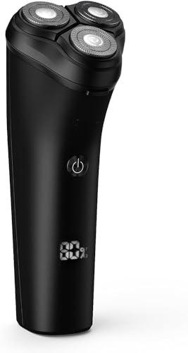 WEedsy WEedsy Electric Shavers for Men, Rechargeable IPX7 Waterproof Electric Shaver Men's Rotary Shavers Electric Shaving Razors with LED Smart Screen
