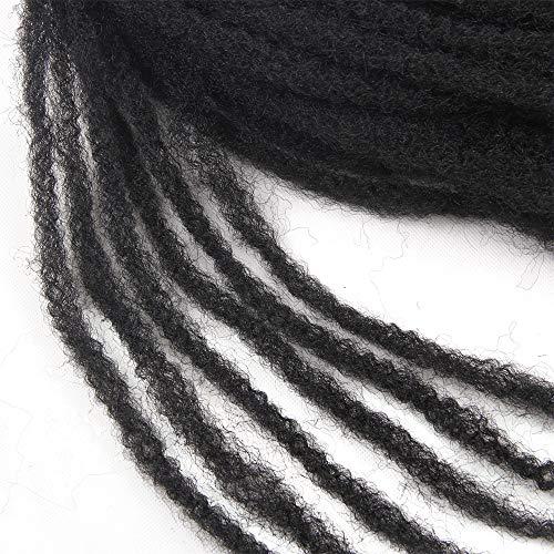 BYKSVIOC Afro Kinky Twist Crochet Hair Braids Marley Braid Hair 24inch Senegalese Curly Crochet Synthetic Braiding Hair (6Packs,#1B)
