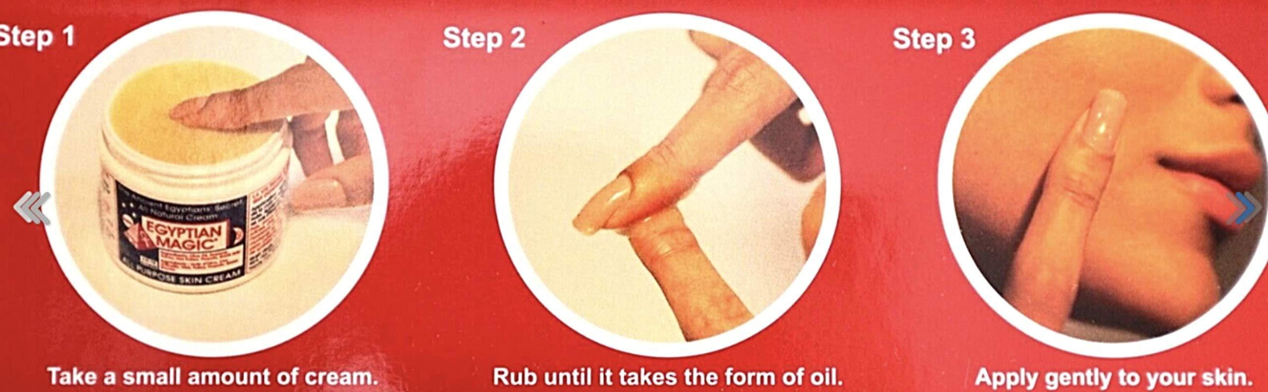 Skin Cream Egyptian Magic Egyptian Magic All Purpose Skin Cream Bundle - 3 items: 4 oz Jar + 1 oz Jar + .25 oz Jar