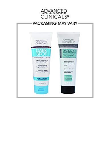 Advanced Clinicals Advanced Clinicals Dark Spot Vitamin C Cream For Face, Hand, & Body Lotion, Anti Aging Therapeutic Skin Care Moisturizer Lotion Reduces Appearance Of Age Spots, Blotchy Skin, & Wrinkles, (2-Pack)