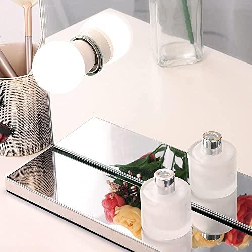 Chende Chende Hollywood Vanity Mirror with Dimmable Lights, Large Lighted Makeup Mirror with Outlet for Bedroom