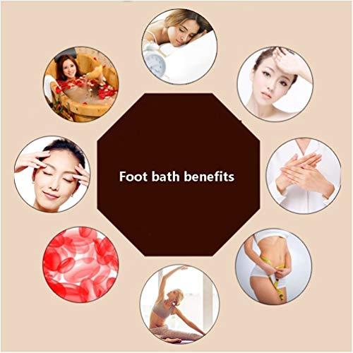 NUBAOzy Foot Tub Wooden Foot Basin Sauna Wooden Bucket,Relax Pedicure Foot Bath,Foot and Leg Spa for adults,Large Foot Bath Spa Tub,Foot Massage Spa for Home foot Bath Wooden Bucket Foot Spa Household Wash Ba