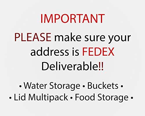 API Kirk Containers API Kirk Containers 5 Gallon Samson Stackers, Blue, 6 Pack (30 Gallons), Emergency Water Storage Kit - New! - Clean! - Boxed! Kit Includes one Spigot & Wrench