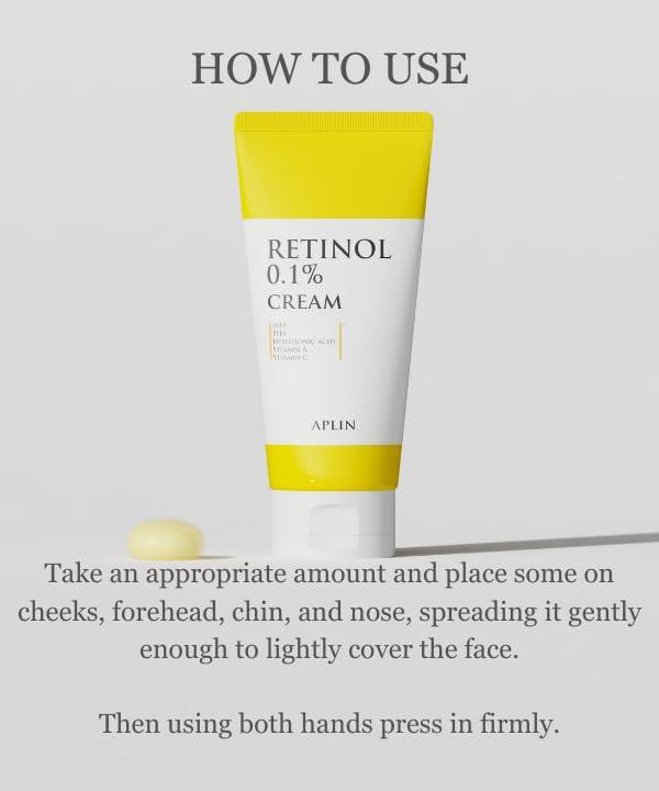 aplin aplin RETINOL 0.1 CREAM/Skin Moisturizer/Facial Moisturizers Official/Korean Cosmetics/Korean Skin Care/RETINOL