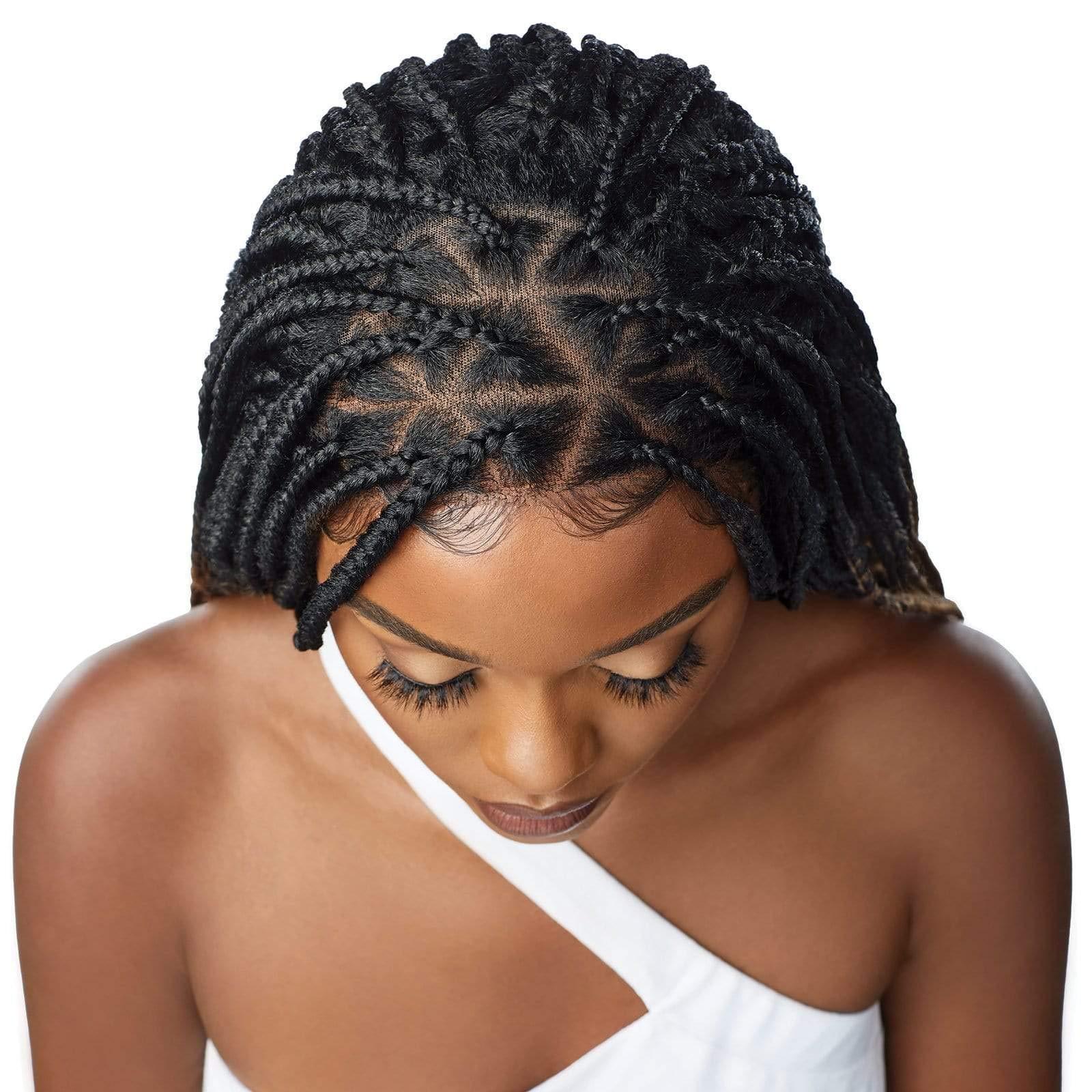 Outre Outre 13x4 Lace Frontal Wig Pre Braided Knotless Box Braids KNOTLESS TRIANGLE PART BRAIDS (DR1B/2T3027)