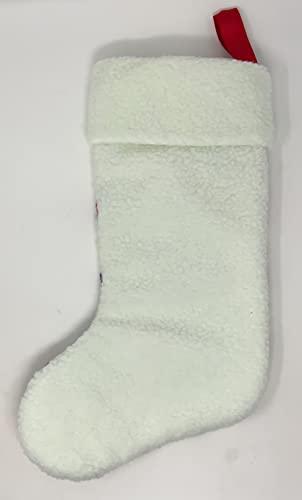 Victoria's Secret Victoria's Secret Pink Holiday Stocking, White Ombre Rainbow Stripe