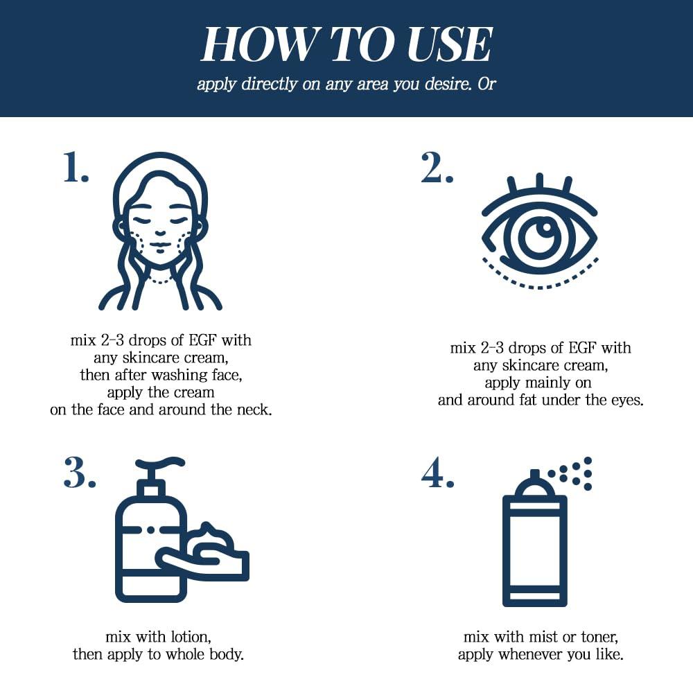 FOREST OF THE BORGES'S EGF Serum Epidermal Growth Factor 1.7 Fl. Oz. / 50ml / face serum cosmetic ingredients for skin serum korean egf growth factor egf ample after microneedling