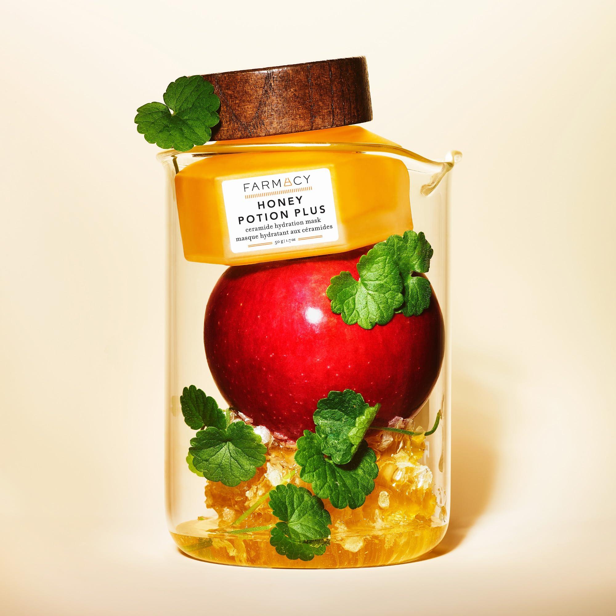 Farmacy Farmacy Hydrating Face Mask - Honey Potion Plus Nourishing Skincare Facial Mask with Niacinamide, Ceramides + Pro-Vitamin B5 to Protect + Replenish Moisture Barrier (9ml)