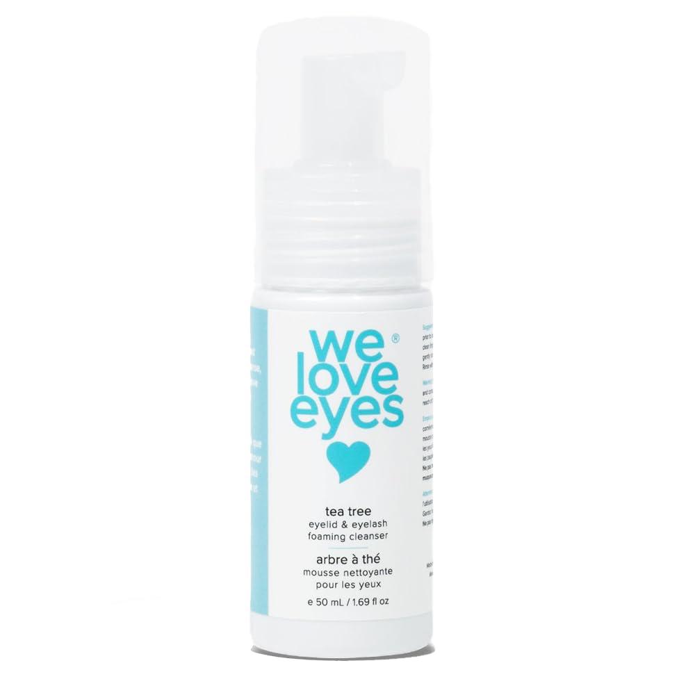 We Love Eyes We Love Eyes: Tea Tree Eyelid Foaming Cleanser - Vegan. All natural. Cruelty free. Safe for false lashes and eyelash extensions.
